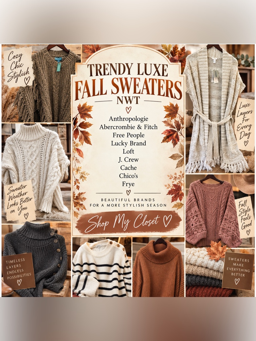 Trendy Luxe Fall Sweaters and Cardigens